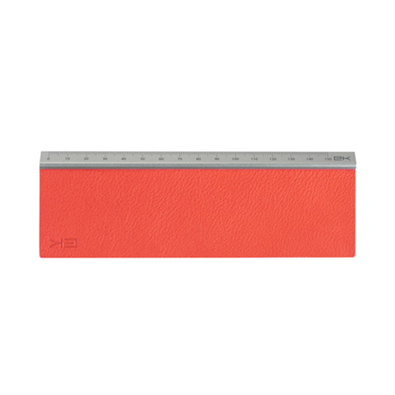 Leather ruler orange